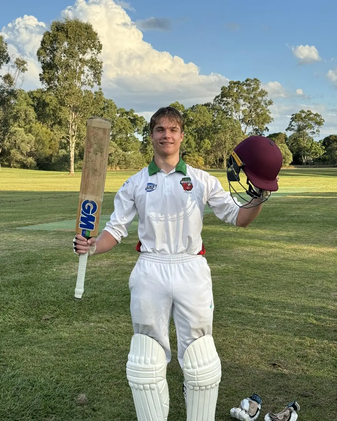 Muddie at the crease